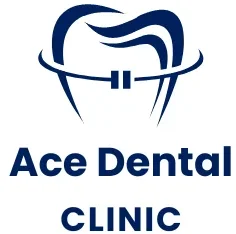 Ace Dental white Logo